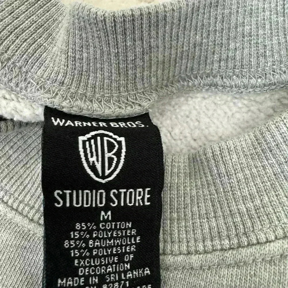 Warner brothers embroidered Luney tunes  sweatshirt M - Picture 5 of 6